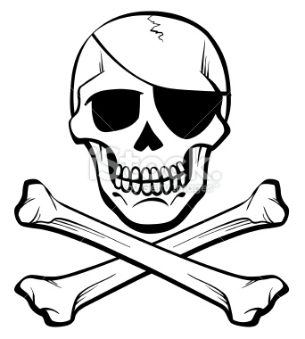 Skull With Eye Patch - ClipArt Best