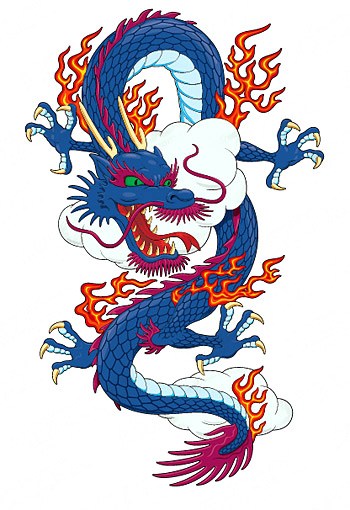 Power fierce Chinese dragon | Art vector | Free Vector Download ...