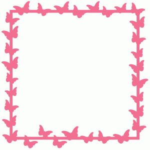 Silhouette Online Store - View Design #59260: butterfly page frame ...