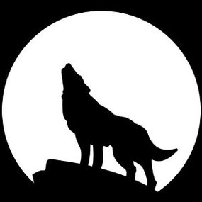 Wolf Howling At The Moon - ClipArt Best