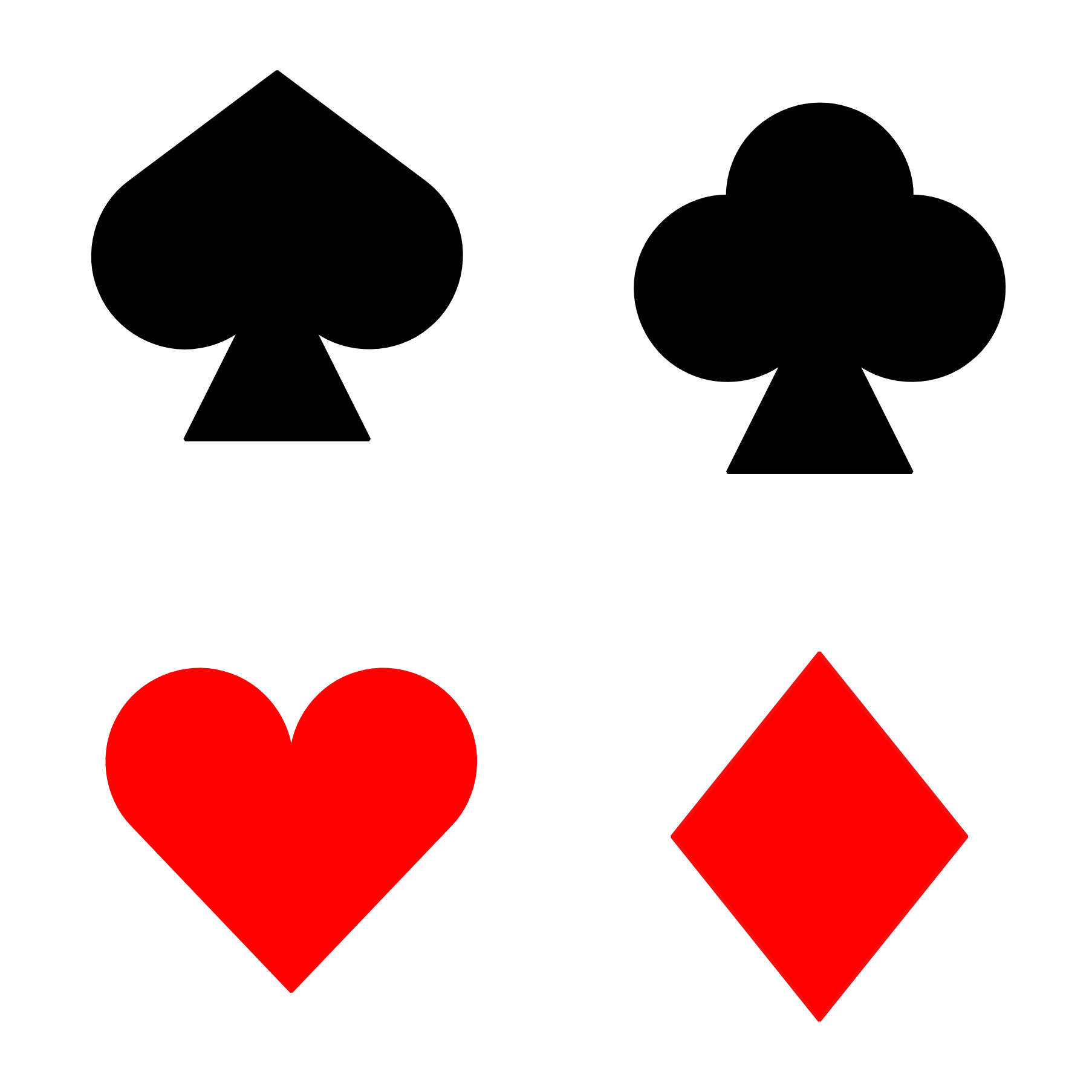 Playing Card Suits - ClipArt Best