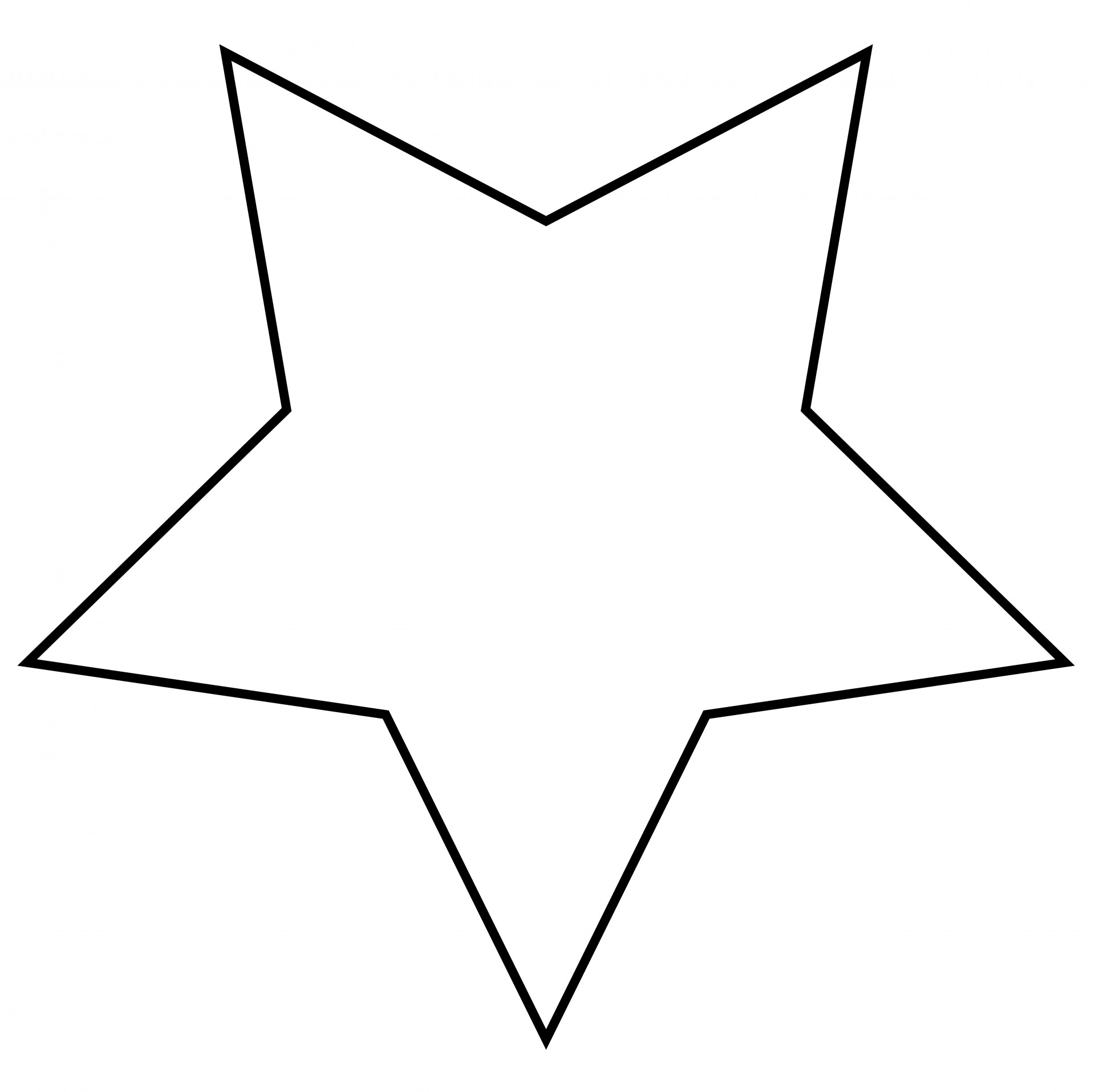Christmas Star Outline - ClipArt Best