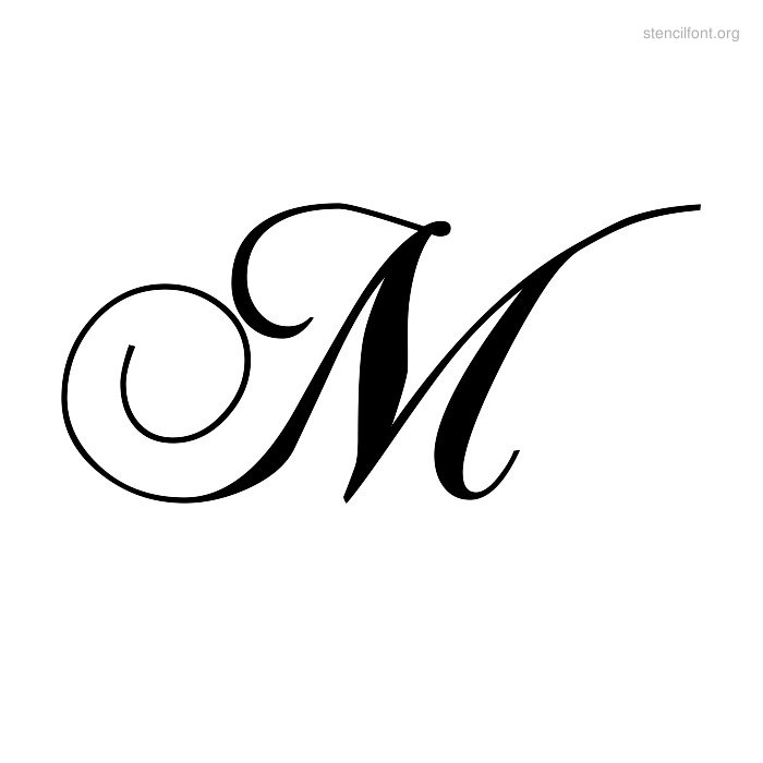 5 Best Images of Fancy Letter M Stencil Printable - Free Printable ...