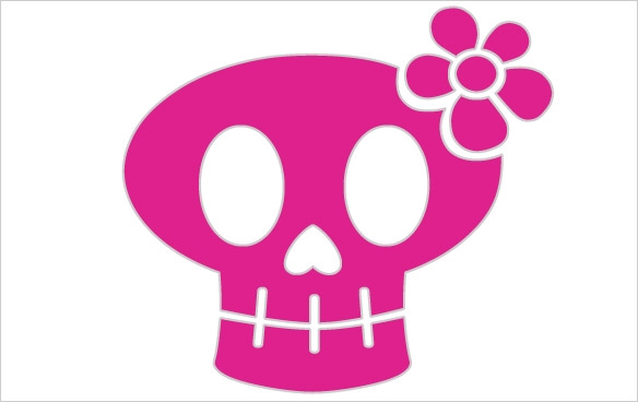 Skull Girly - ClipArt Best