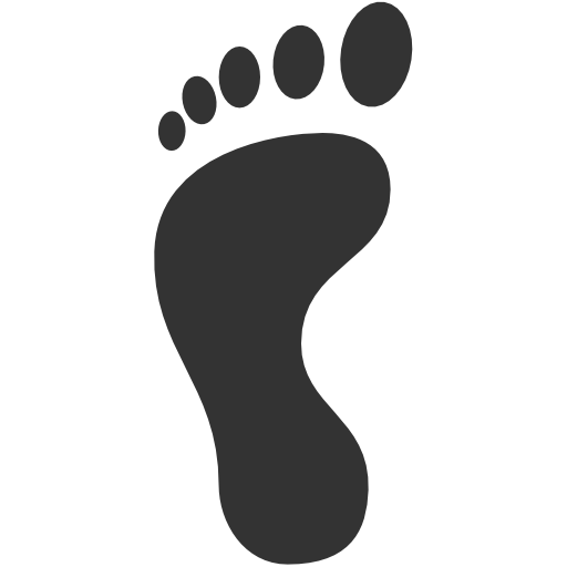 Footsteps Clipart Free : Footprints In Black Stock Illustration ...
