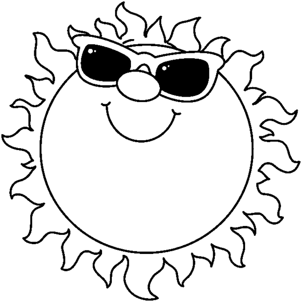 Sun Black And White Clipart - ClipArt Best