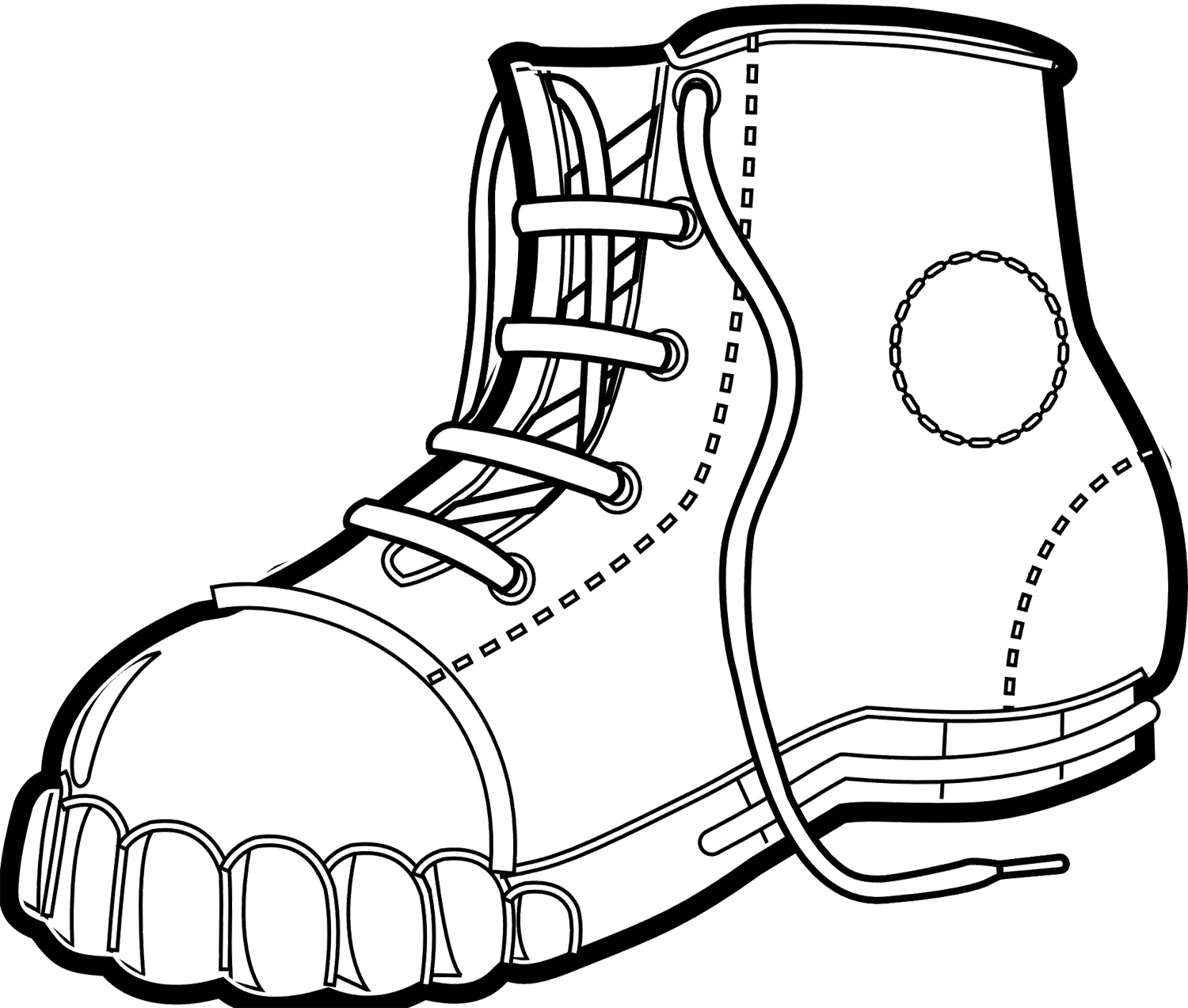 Winter Coloring Pages : Cowboy Winter Boots Coloring Page Kids ...