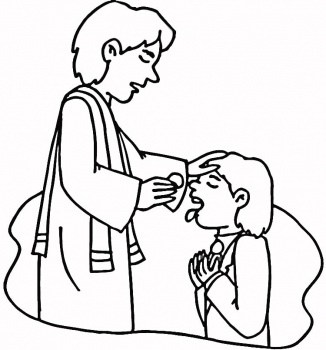 First Communion Coloring Pages Free - ClipArt Best