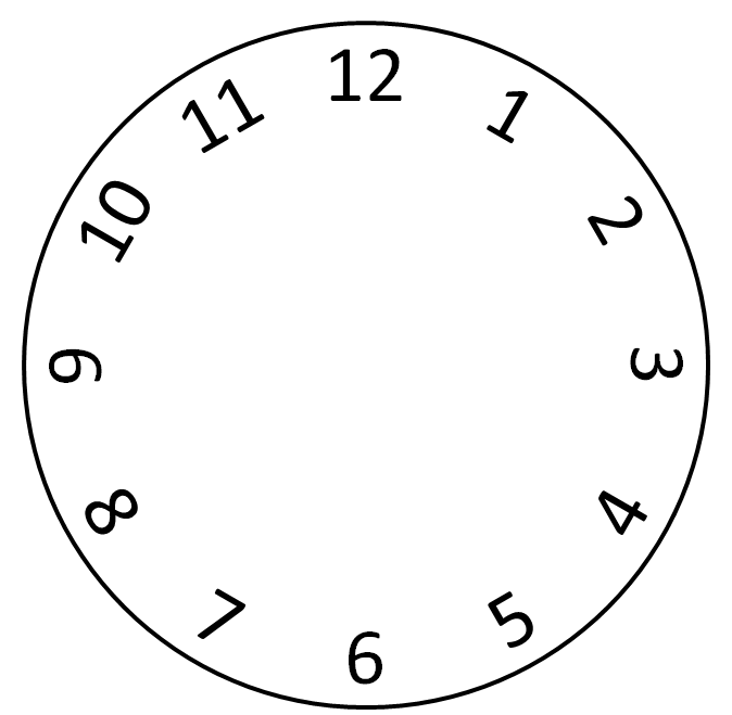 Roman Numeral Clock Face Template - ClipArt Best