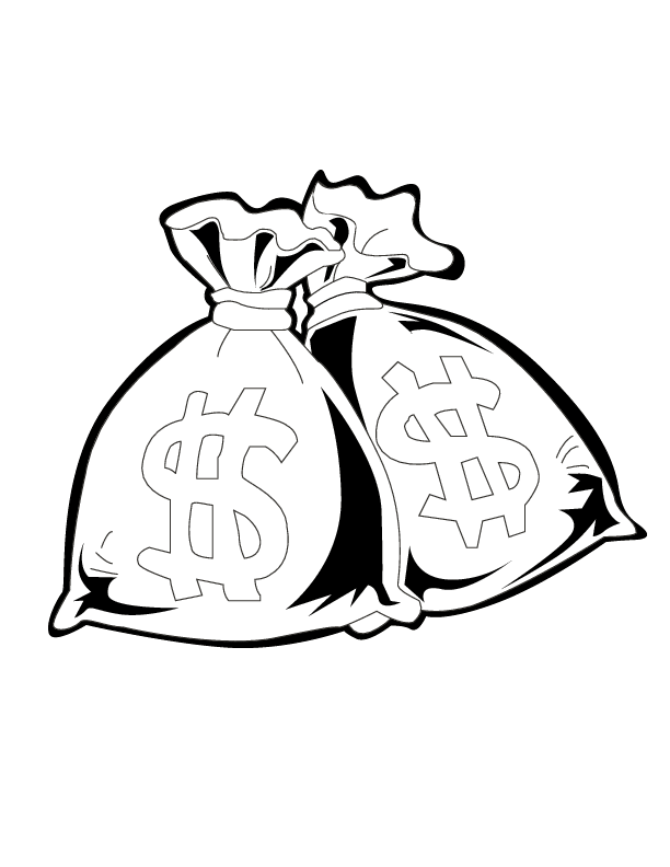 Drawing Of Money Bags - ClipArt Best