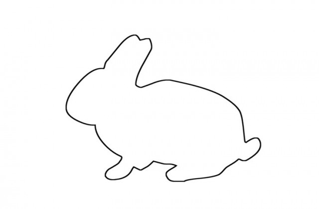 Tag For Easter bunny rabbit outline - Litle Pups - ClipArt Best ...