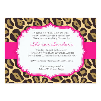 Blank Leopard Print Invitations - ClipArt Best