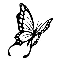 Monarch Butterfly Stencil - ClipArt Best