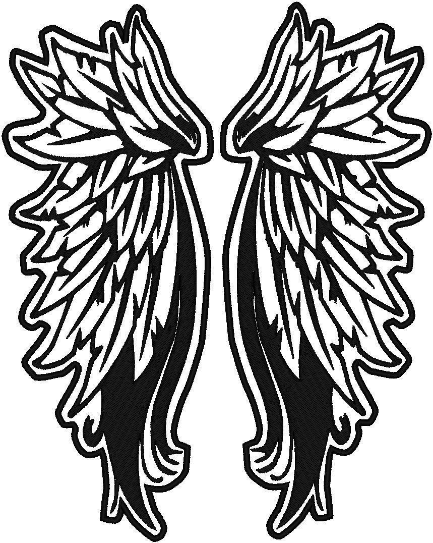 Angel Wings Template - ClipArt Best