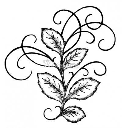 Rose Leaf Drawing - ClipArt Best