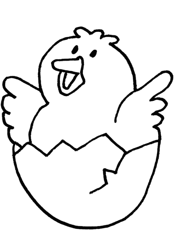 Baby Chick Coloring Pages - ClipArt Best