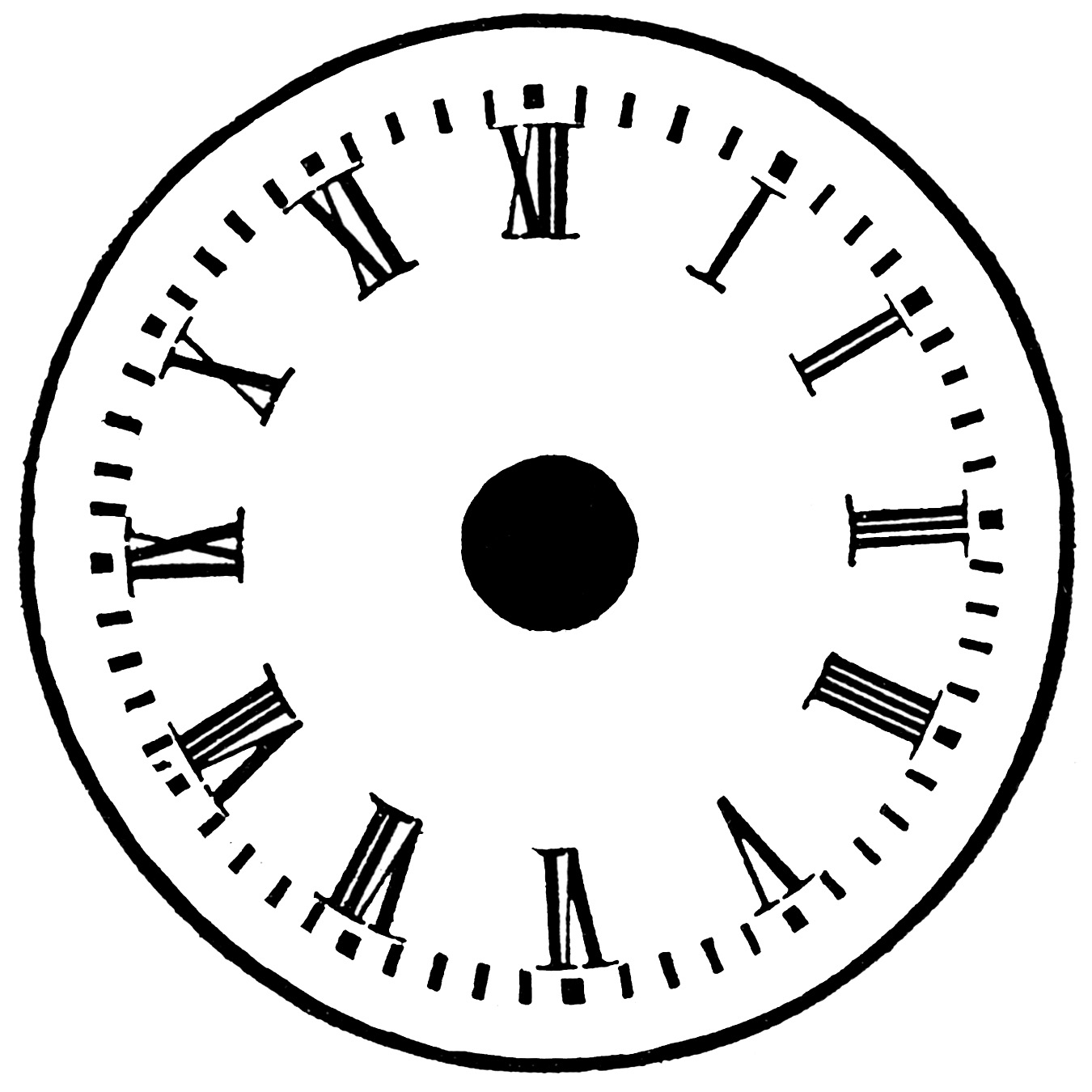 Blank Clock Face Without Numbers