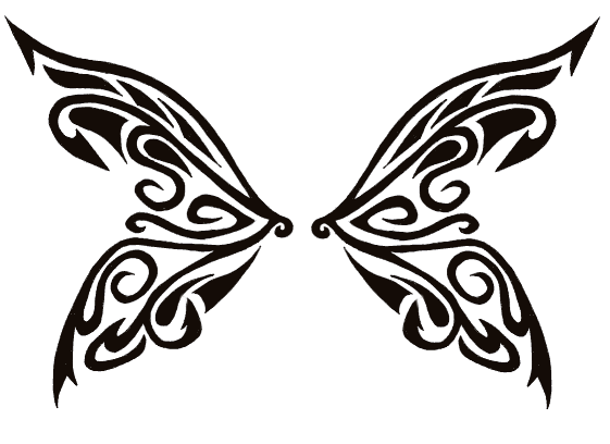 Butterfly Tribal Designs - ClipArt Best