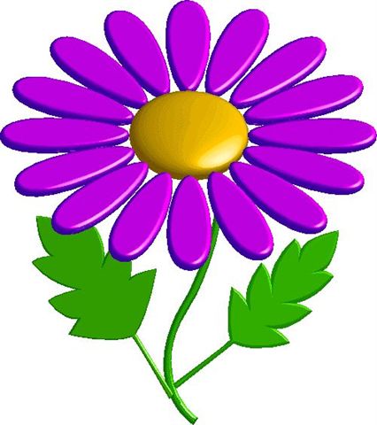 Cartoon picture of a flower