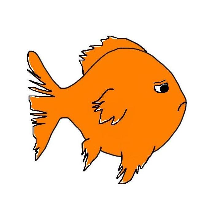 Goldfish Outline - ClipArt Best