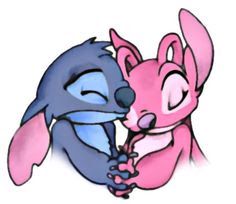 Stitch And His Girlfriend Kiss - ClipArt Best