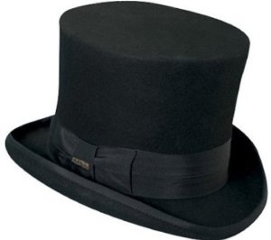 Top Hat Victorian Scala Tuxedo Mad Hatter 100% Wool ... - ClipArt Best ...