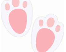 Easter Bunny Footprints Printable - ClipArt Best