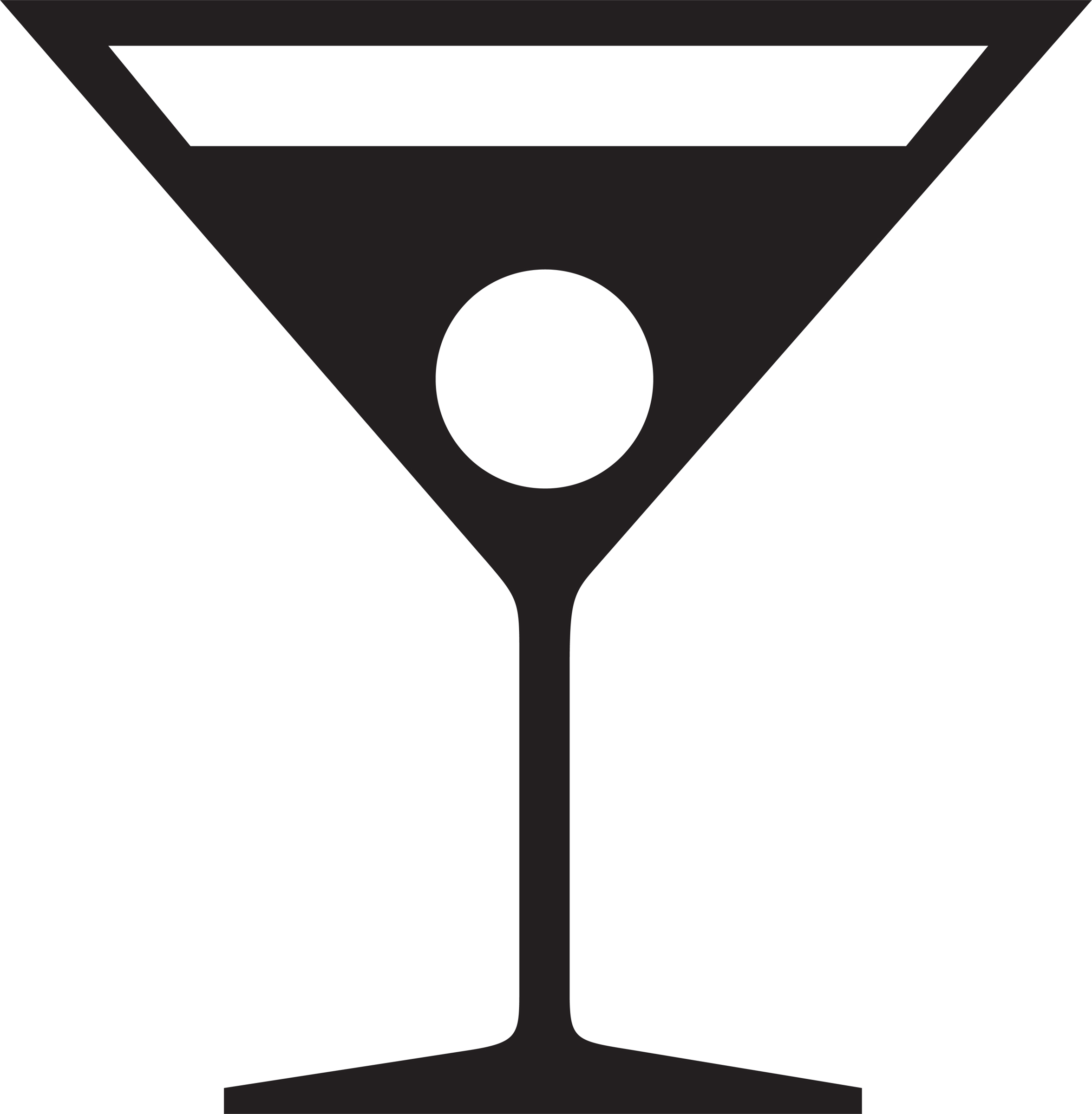 Cocktail Glass Silhouette - ClipArt Best