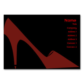 High Heel Shoe Business Cards, High Heel Shoe Business Card Designs ...