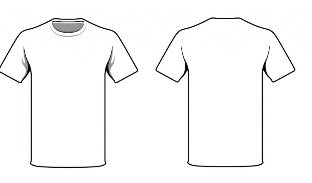 White Shirt Front Back Clipart