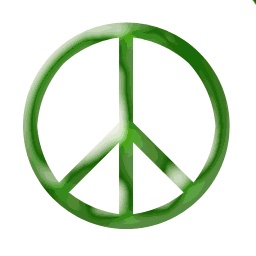 Green Peace Sign - ClipArt Best