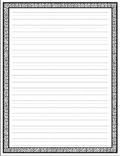 Printable Writing Paper With Border - ClipArt Best