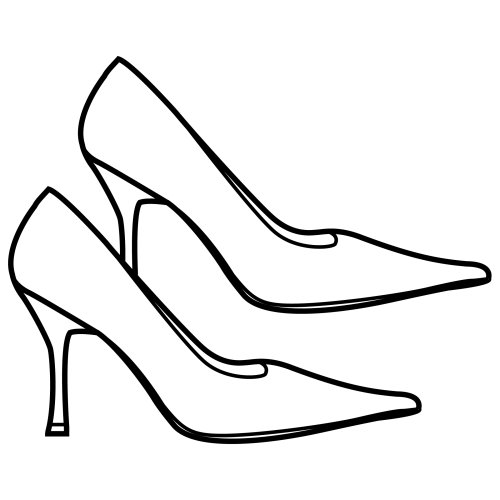 High Heel Coloring Page - ClipArt Best