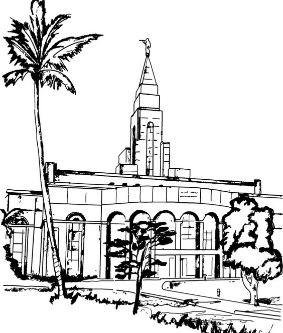 BLACK AND WHITE CLIPART OF SAN DIEGO TEMPLE - ClipArt Best