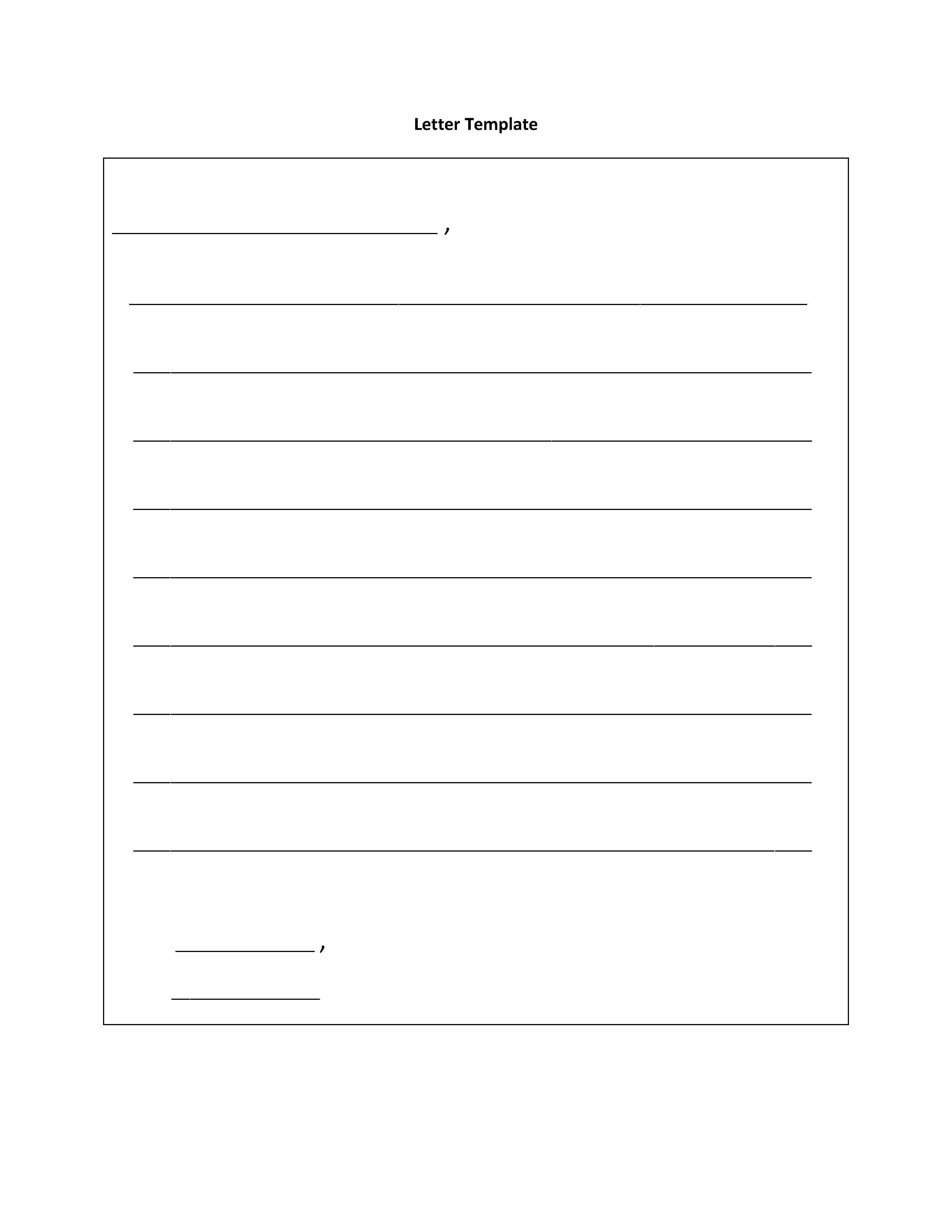 8 Best Images Of Printable Blank Letter Template Letter Writing - Vrogue