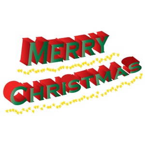 Merry Christmas Clipart Image - Merry Christmas Banner