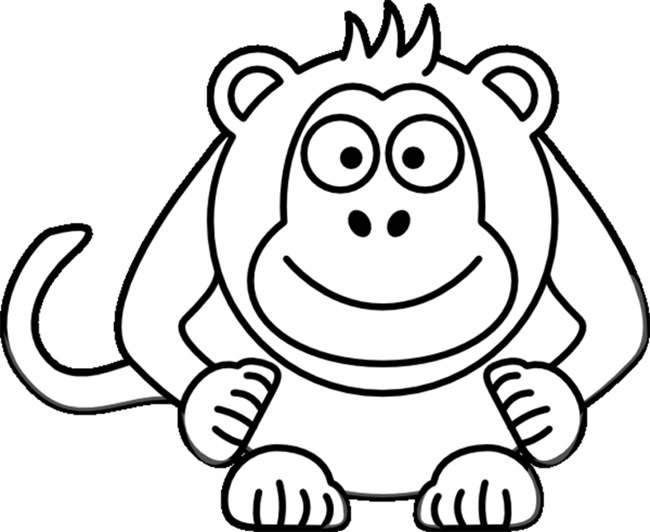 Monkey Template - ClipArt Best