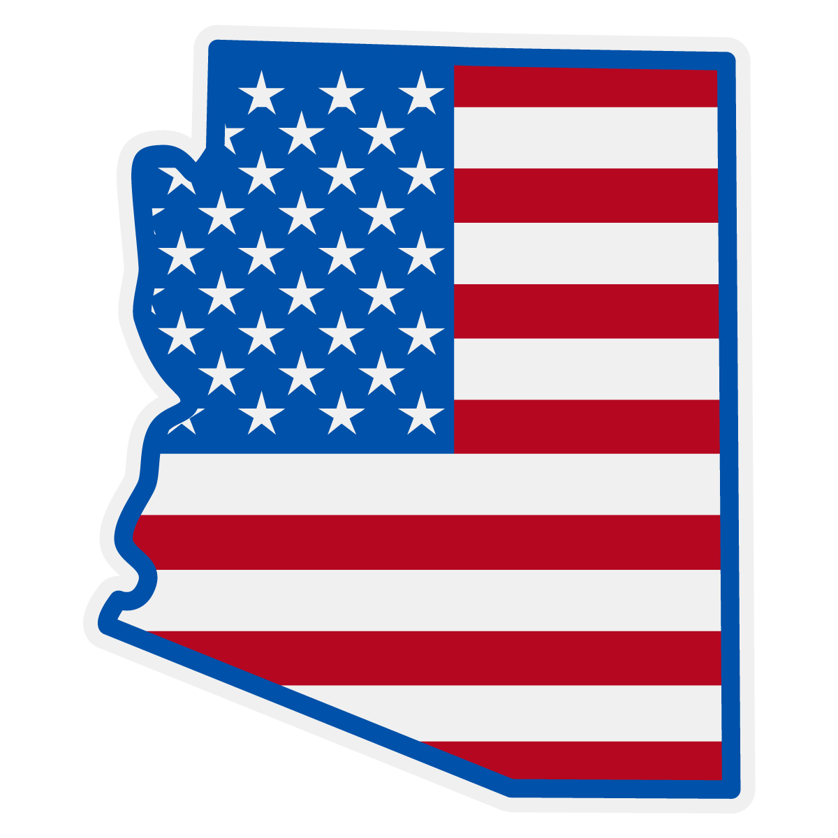 Arizona State Outline Decal - ClipArt Best