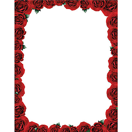 Gartner Studios Design Paper 8 12 x 11 Roses Are Red Pack Of 100 ...