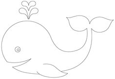 draw cartoonish whale ideas for cut outs | Whale Drawing… - ClipArt ...