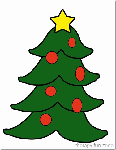 Scissor Cutting: Christmas Tree — Therapy Fun Zone - ClipArt Best ...