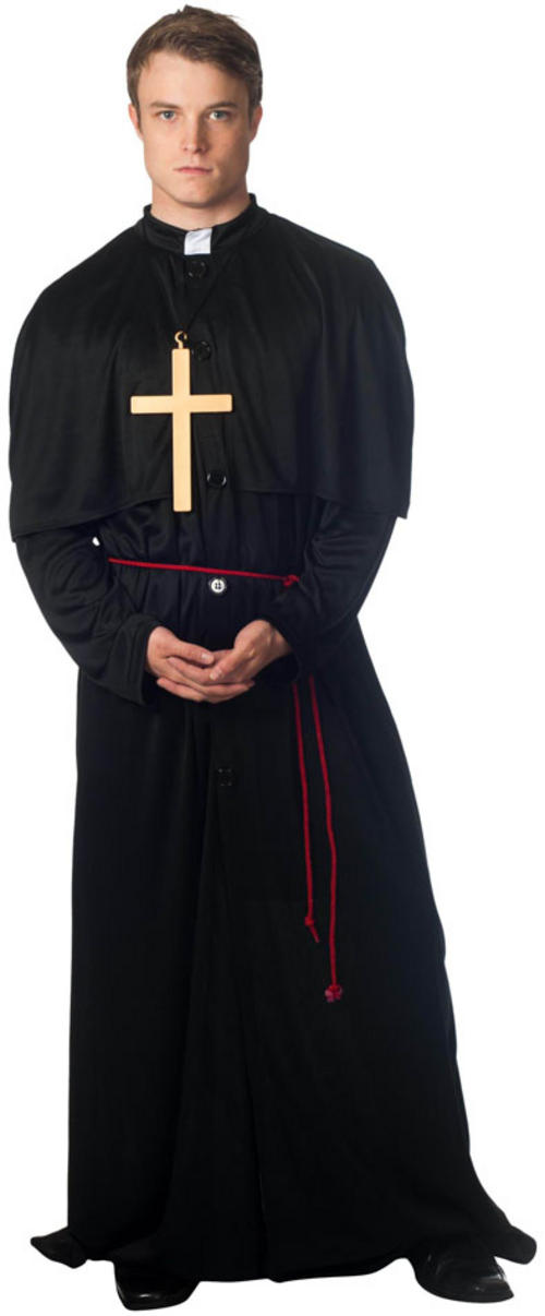 Men's Holy-er Than Thou Priest Fancy Dress Costume - ClipArt Best ...