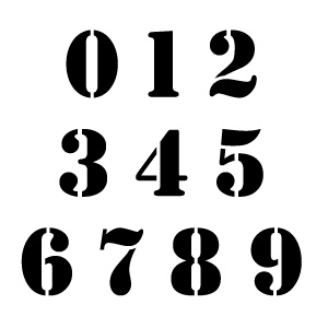 Numbers Stencils - ClipArt Best