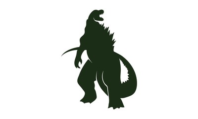 Godzilla Silhouette Vector Free - ClipArt Best