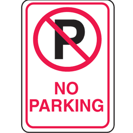 Plastic No Parking Signs - No Parking | Parking Area Sign | Seton ...