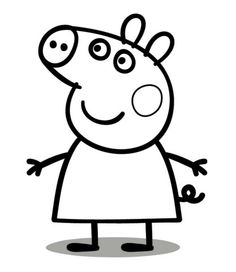 Pig Drawing Outline - ClipArt Best