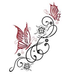 Tribal flower tattoos, Butterfly tattoos and Style - ClipArt Best ...