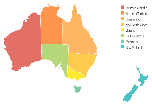 Australia map - Template | Geo Map - Australia - New Zealand ...