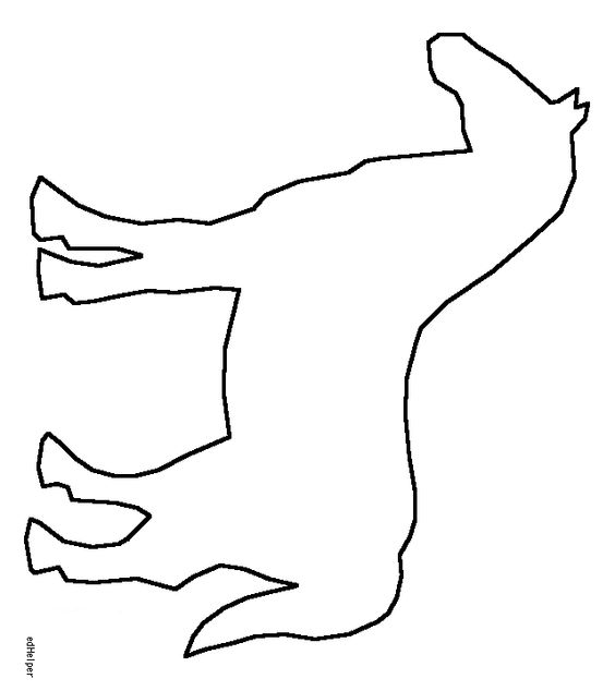 Horse Outline Template - ClipArt Best
