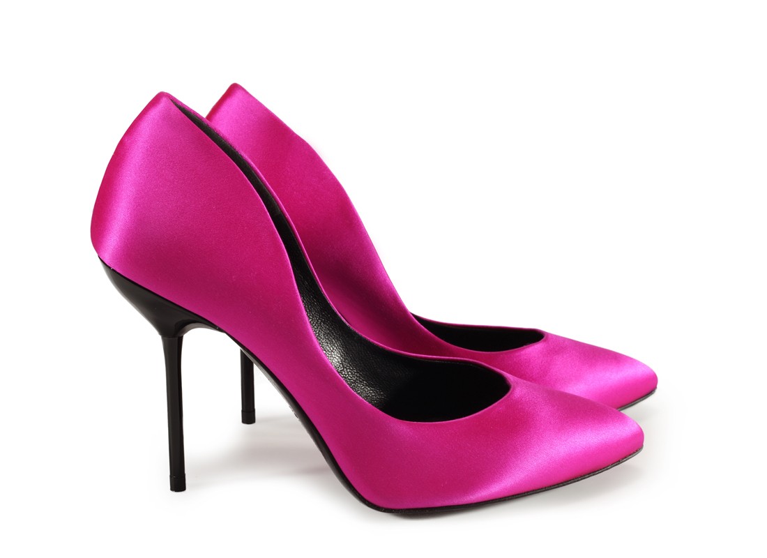 pumps rosette pink satin | pedro garcia official online store - ClipArt ...